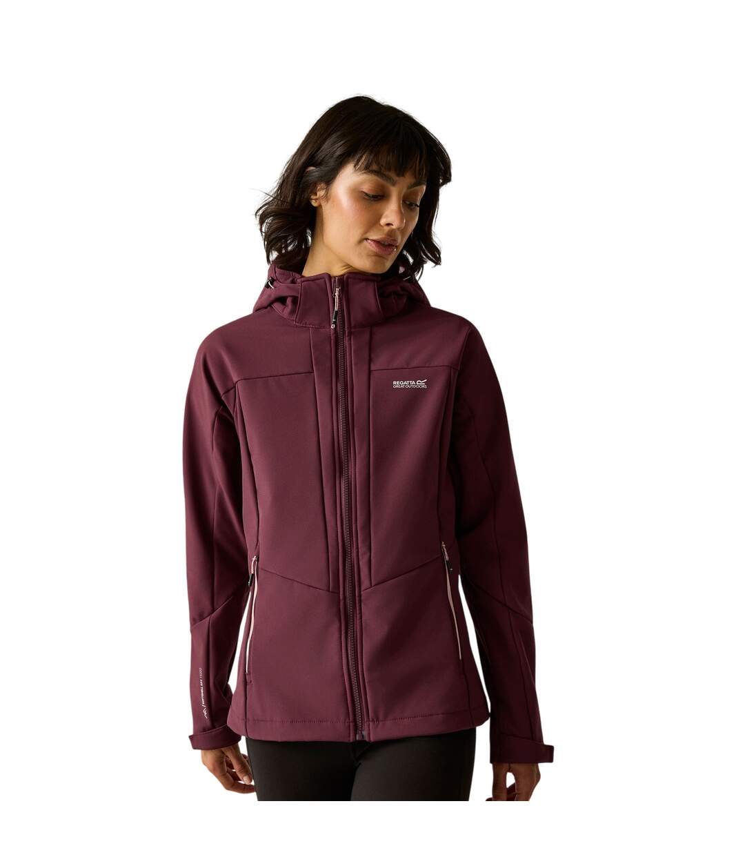 Womens/ladies Desoto Soft Shell Jacket Fig Regatta-1