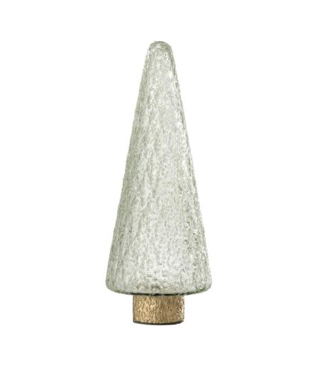 Sapin de Noël Déco en Verre Ema 32cm Transparent