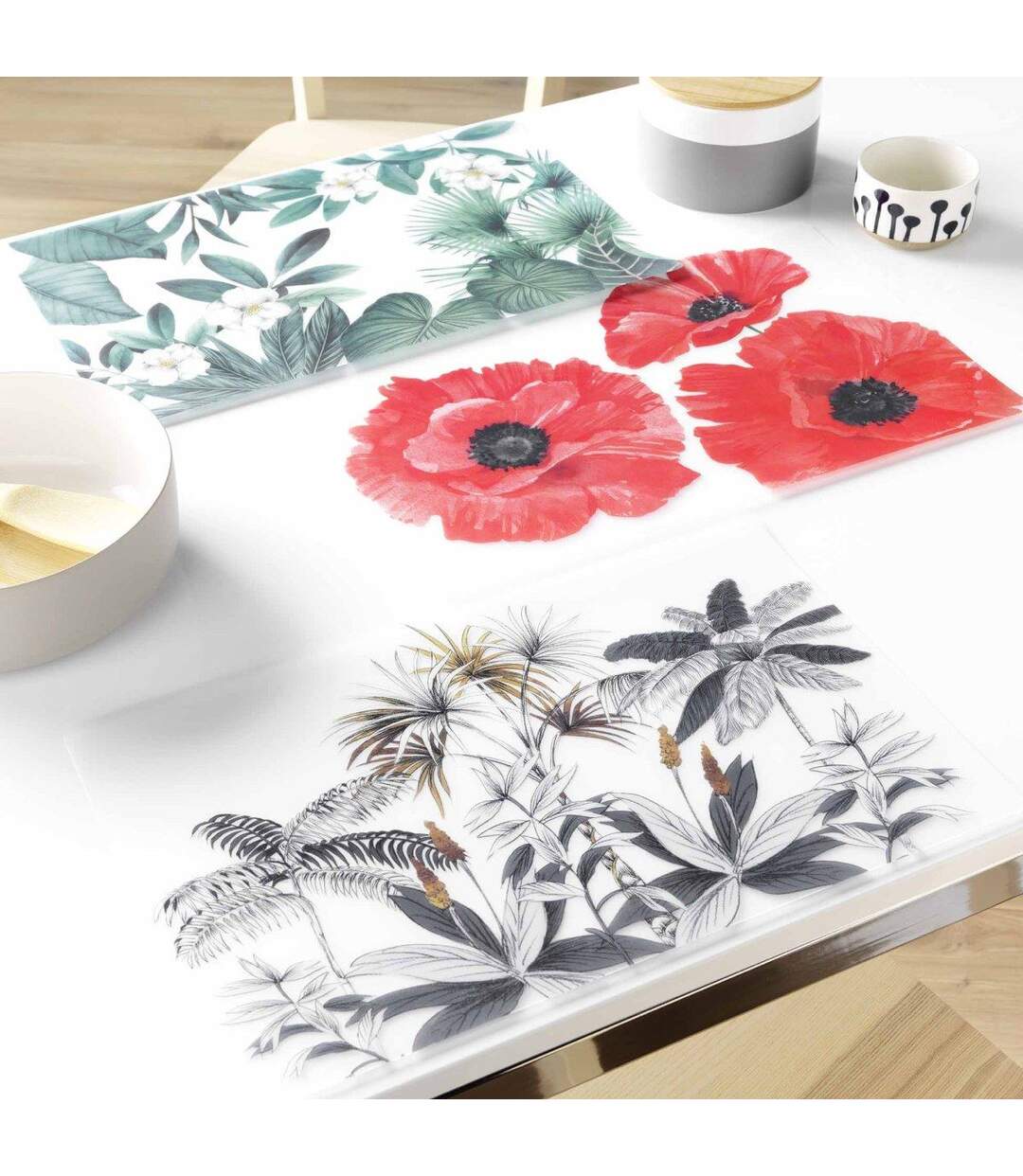 Set de Table Imprimé Tanisse 28x44cm Vert-3