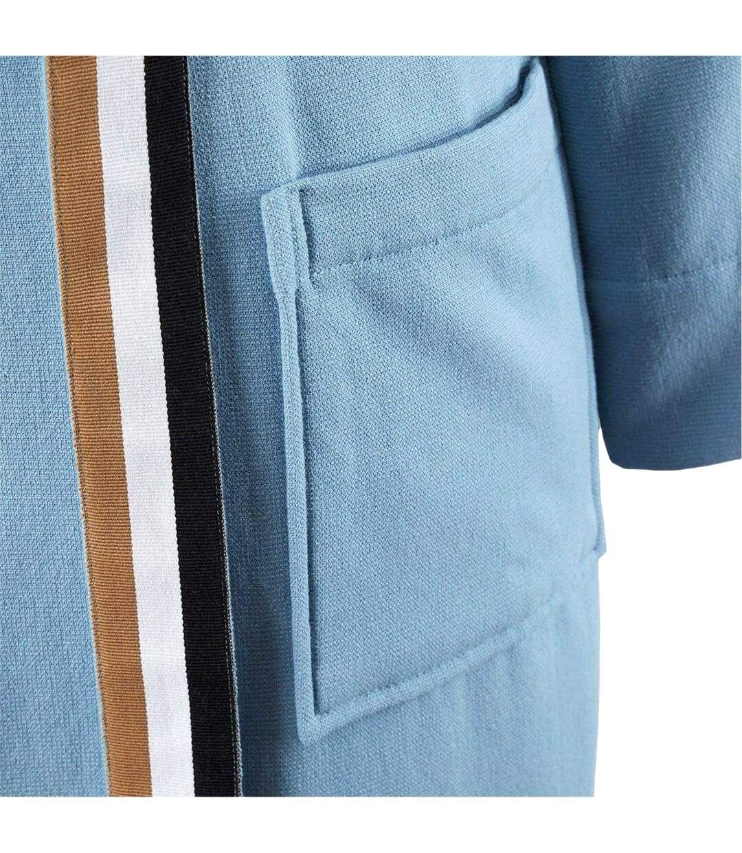 Womens/ladies Blinea Stripe Detail Kimono Robe Horizon Boss-4