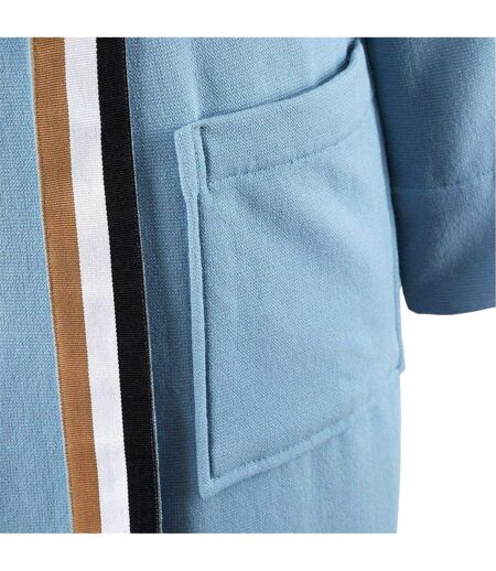 Womens/ladies Blinea Stripe Detail Kimono Robe Horizon Boss