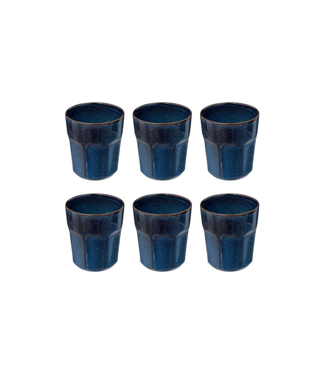 Lot de 6 Mugs Design Roma 30cl Bleu