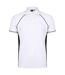 Polo sport à manches courtes homme blanc/noir Finden & Hales-1