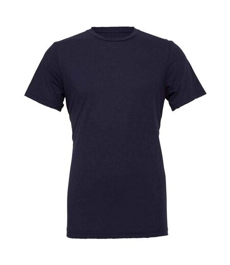 Adults unisex crew neck t-shirt navy Bella + Canvas