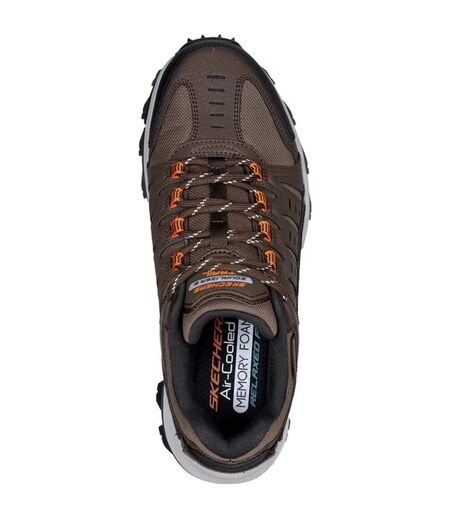 Skechers Mens Equalizer 5.0 Trail Solix Leather Sneakers (Brown/Orange) - UTFS9582
