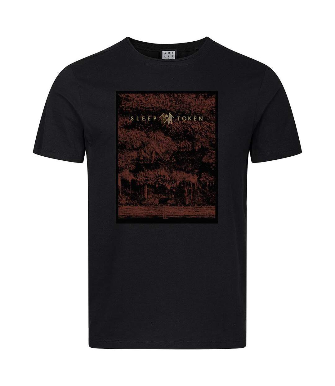 Unisex Adult Flamingo Sleep Token T-shirt Black Amplified-1