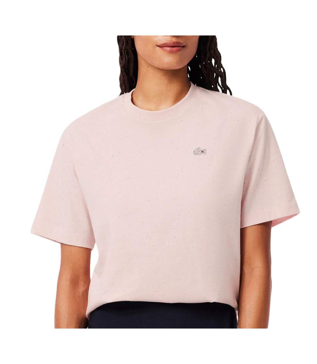 T-Shirt rose femme lacoste t-shirt relaxed fit-1