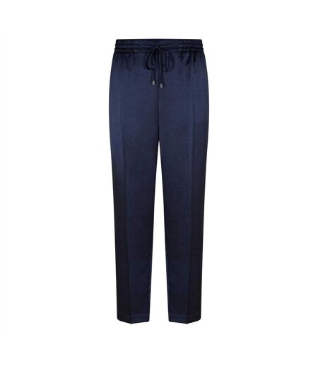 Womens/ladies Fleece Plain Joggers Navy Ted Baker