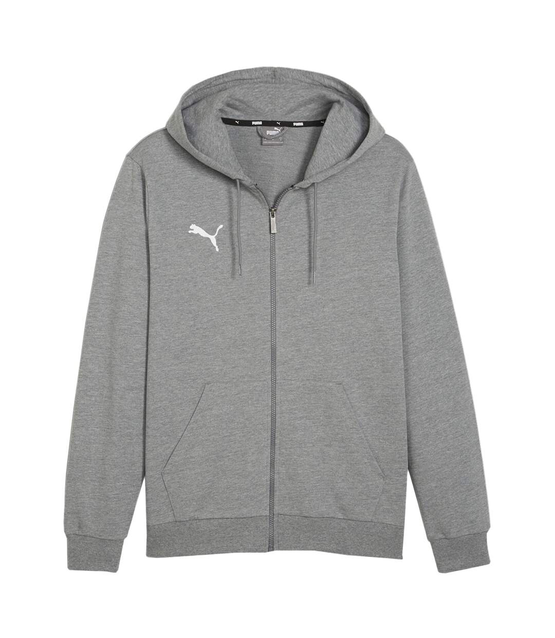 Sweat À Capuche Team Goal Homme Gris Argenté Puma-1