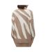 Pull marron femme vero moda nancy 10310665-2