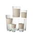 Vase Déco en Verre Delph 45cm Transparent & Beige-2