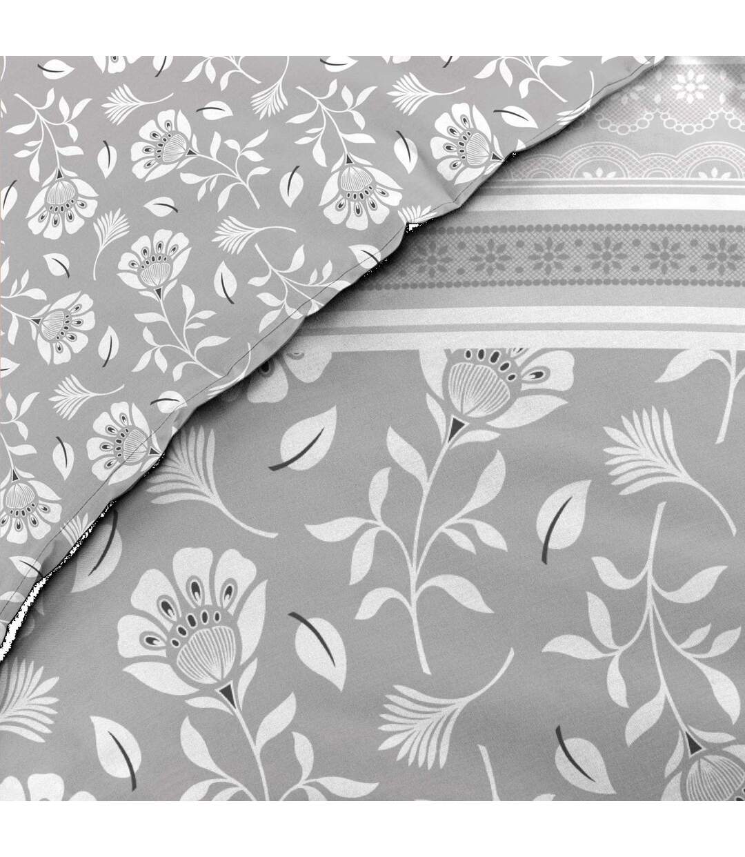 Parure de Lit 3 Pièces Flavie 240x220cm Gris-4