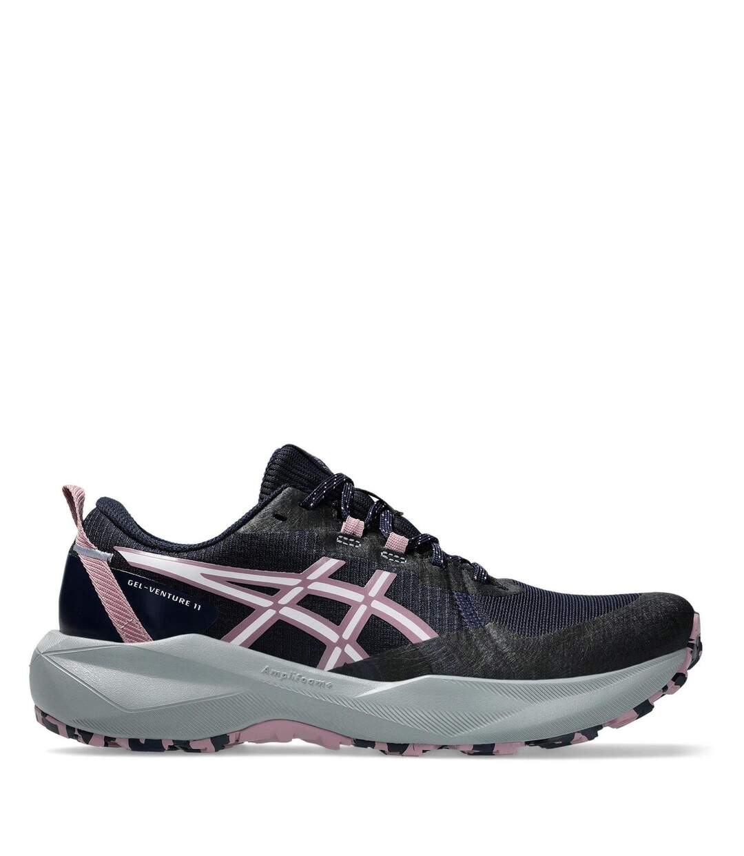 Womens/ladies Gel Venture 11 Running Trainers Midnight Purple Asics-1