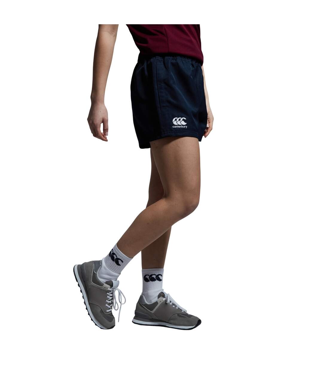 Womens/ladies Professional Polyester Shorts Navy Canterbury-4