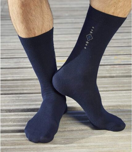 Sada 4 párů ponožek s nápaditým vzorováním  