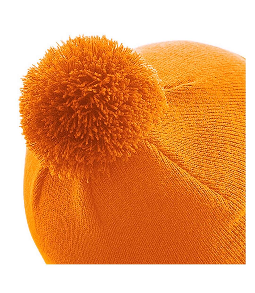 Bonnet avec pompon adulte unisexe orange Beechfield