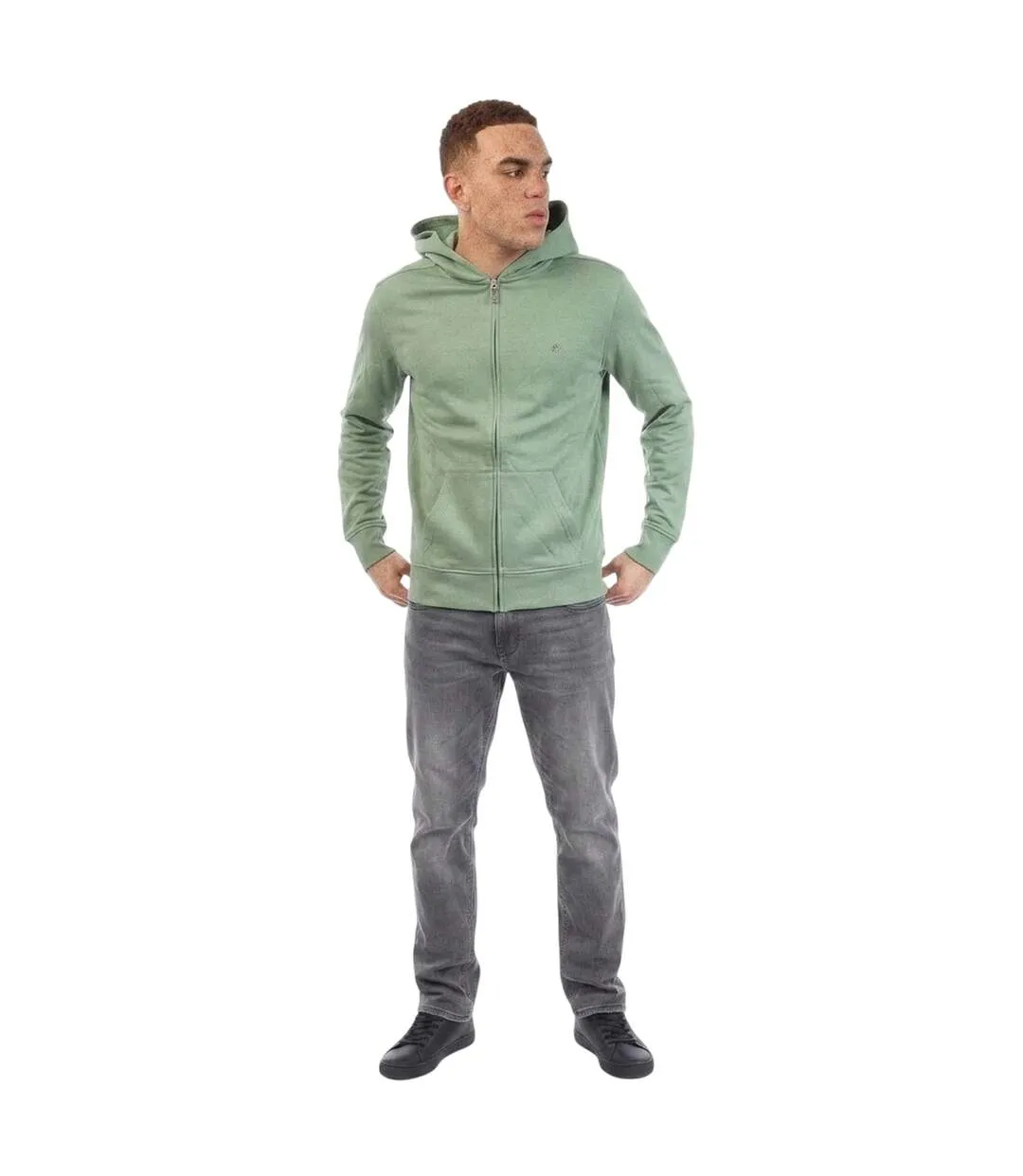 Veste À Capuche Homme Vert Gant-4