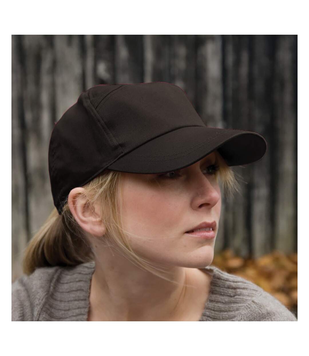 Result Unisex Plain Baseball Cap (Black) - UTBC955-2