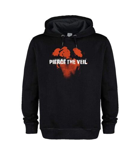 Unisex Adult Red In The Face Pierce The Veil Hoodie Black Amplified