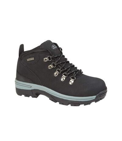 Johnscliffe Womens/Ladies Trek Leather Hiking Boots (Black) - UTDF2120