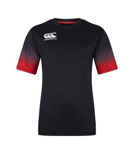 Womens/ladies Club Jersey Black Red Canterbury