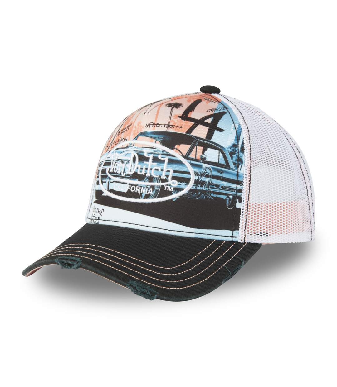 Casquette trucker avec filet avec print en sublimation Subli Lowrider Vondutch-1