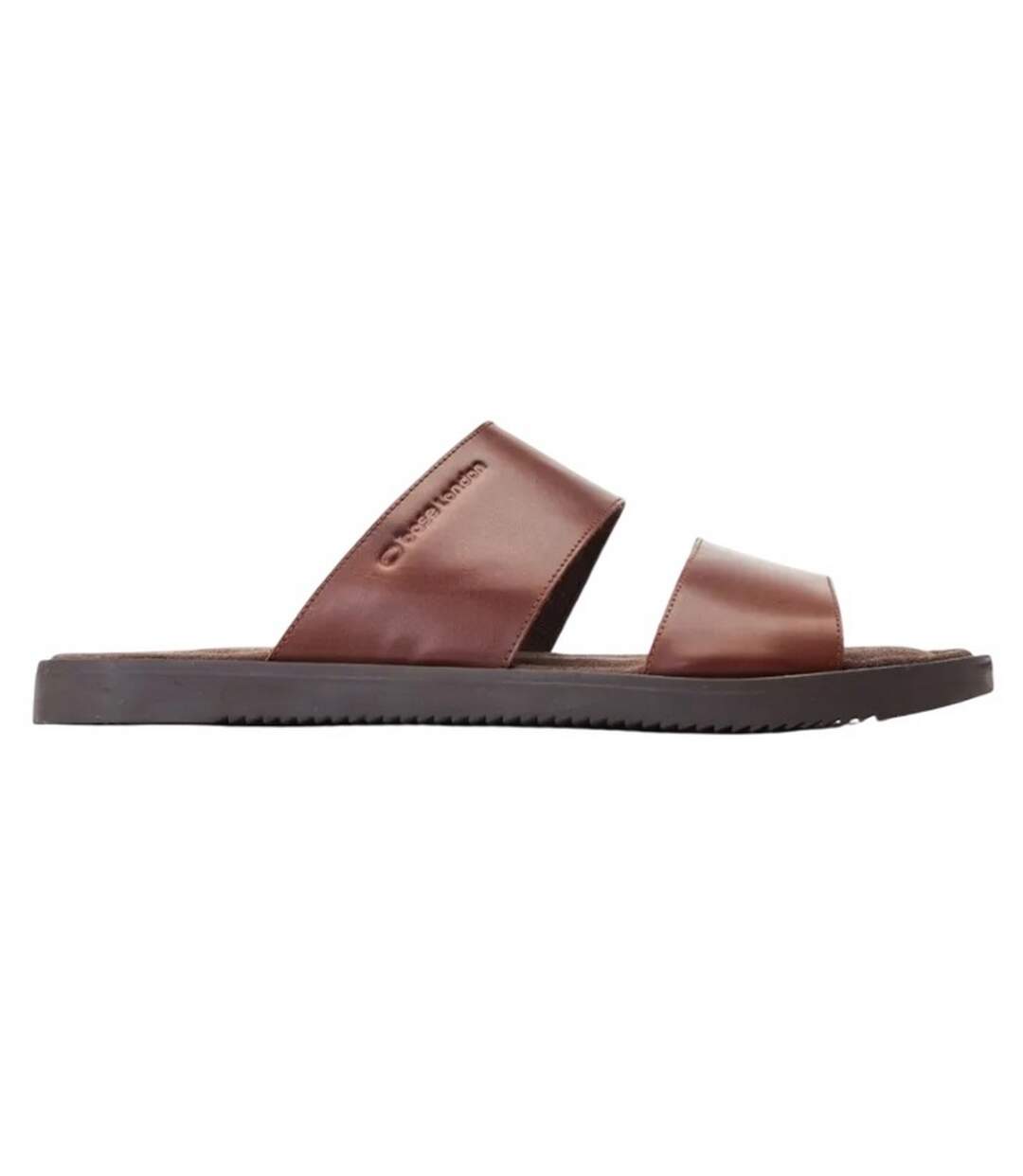 Mens maven leather sandals burnt brown Base London-3
