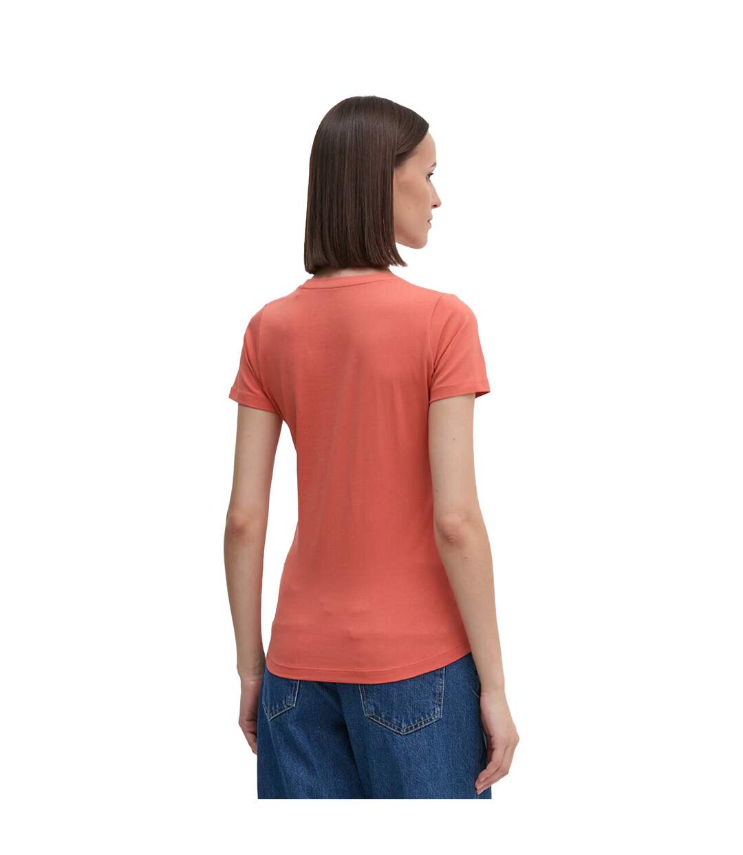 T-shirt Motif/style Logo Femme Orange Pepe Jeans-4