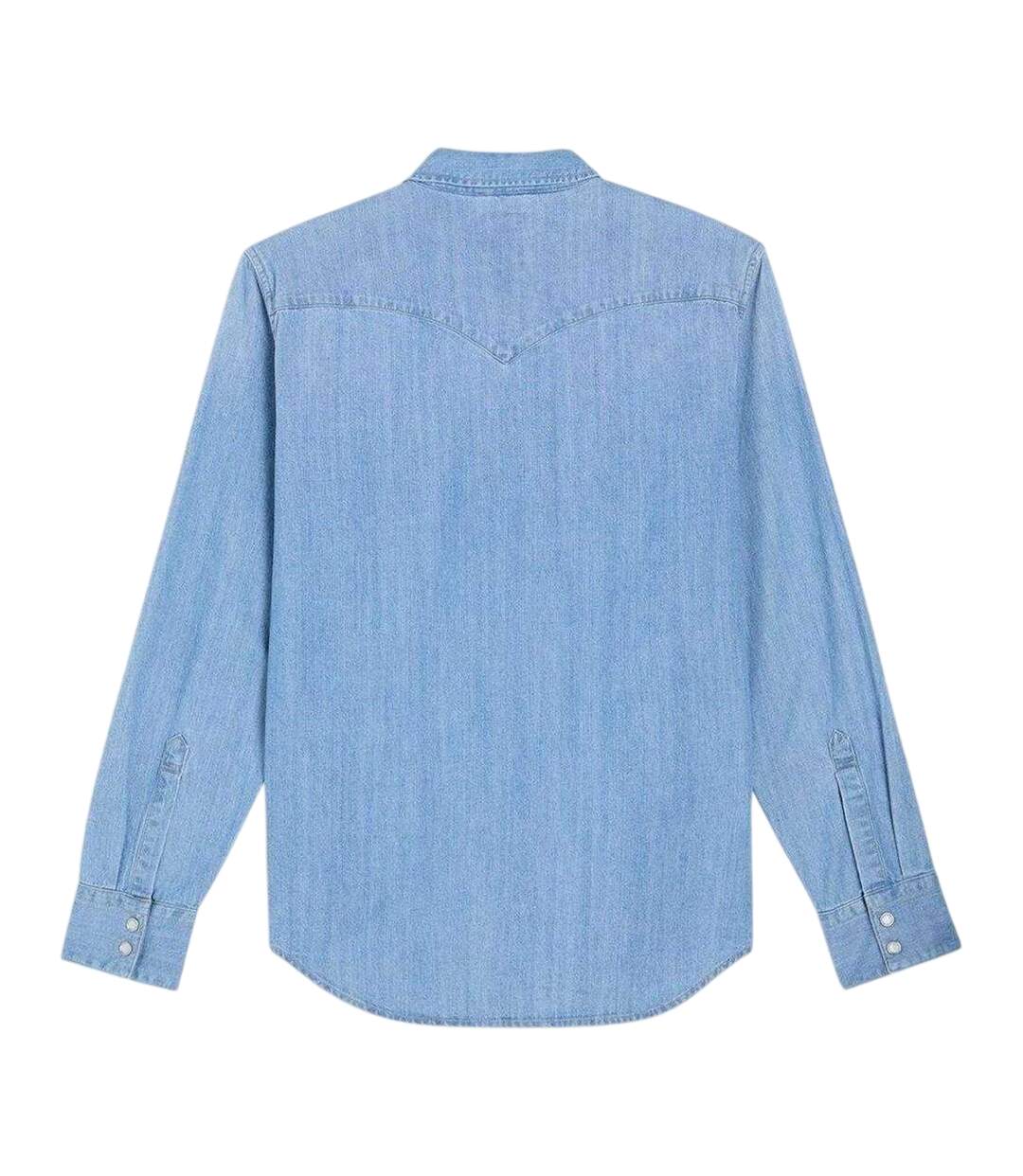 Mens Western Standard Esta Shirt Light Blue Levis-3