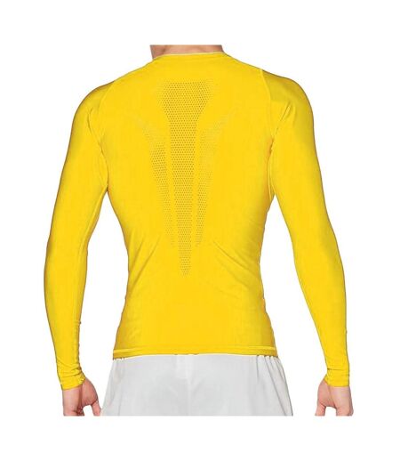 T-shirt Manches Longues Jaune Homme Puma Train Compres - L