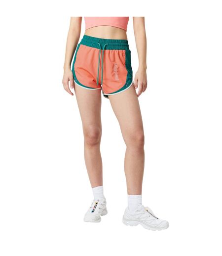 Short De Course Motif/style Blocs De Couleurs Femme Saumon Red Run