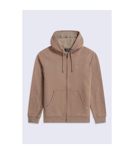 Sweat À Capuche Samuel Homme Marron Animal