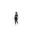 Womens/ladies Classic Cropped Polyester Fitted Tank Top Forest Green Reebok-1