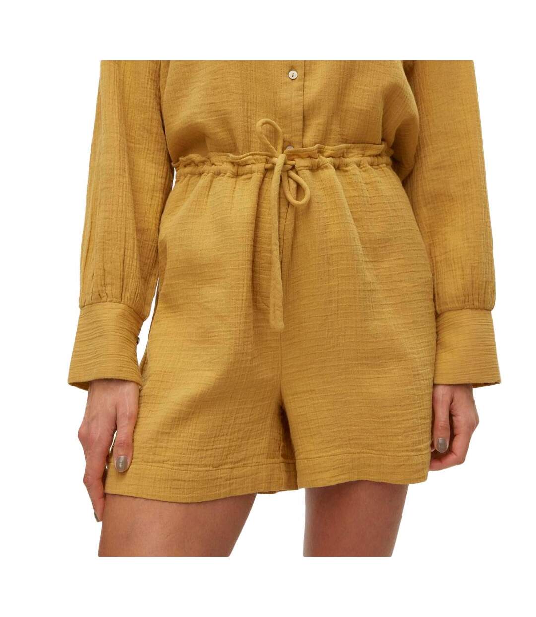 Short Jaune Femme Vero Moda Rikke - L-1