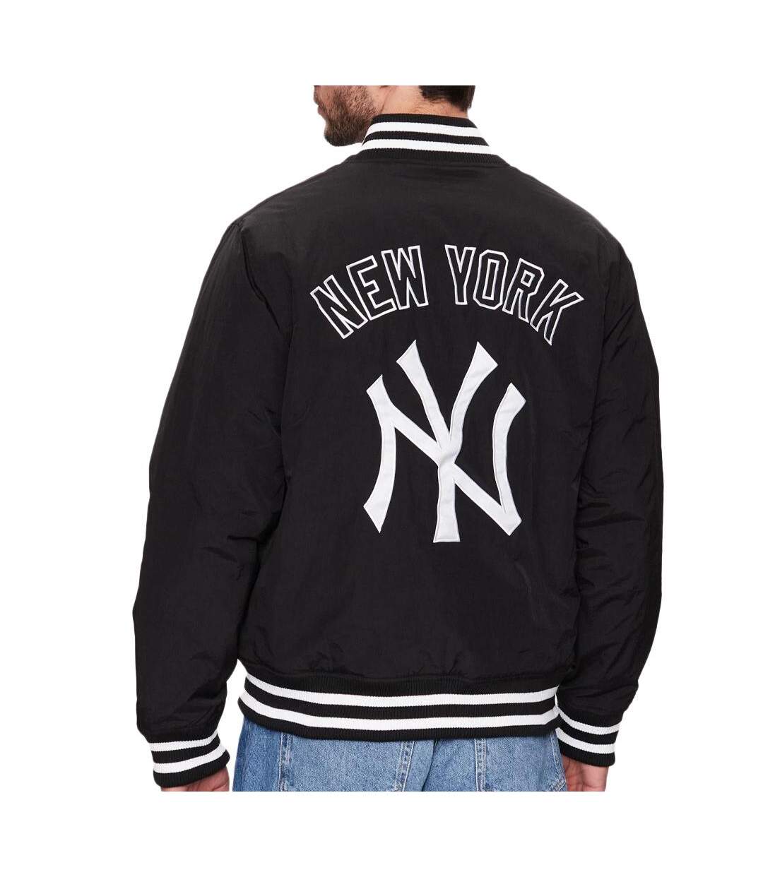 Veste bomber noir homme new era team logo - l-2
