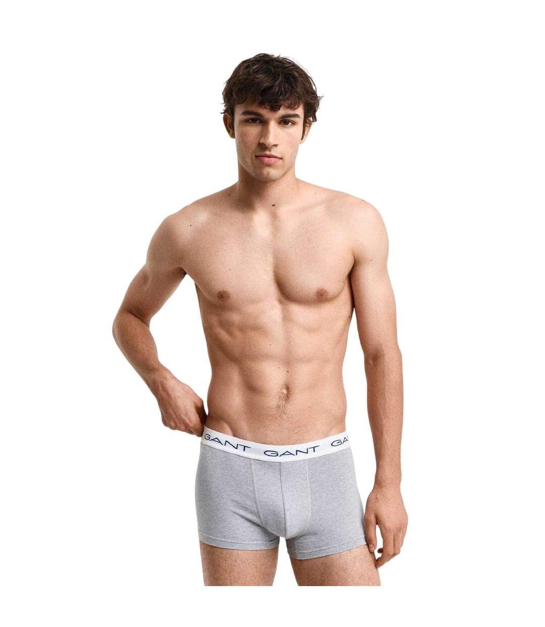 Pack Of 3  Mens Cotton Blend Slim Boxer Shorts  Grey Gant-3