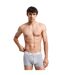 Pack Of 3  Mens Cotton Blend Slim Boxer Shorts  Grey Gant-3