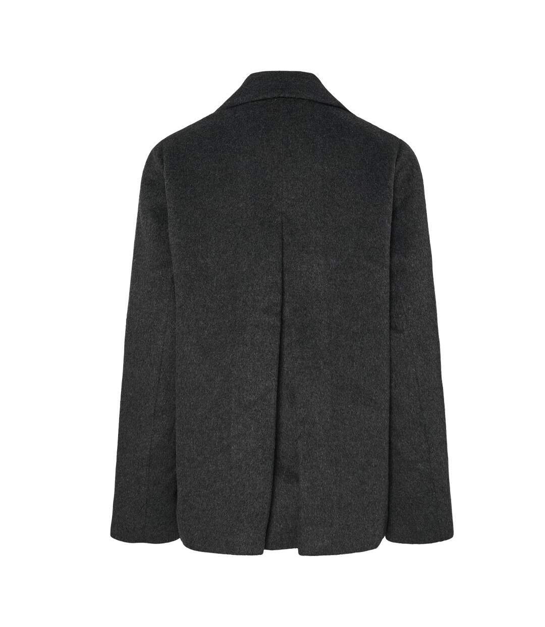 Manteau noir femme pieces jasmin outerwear-2