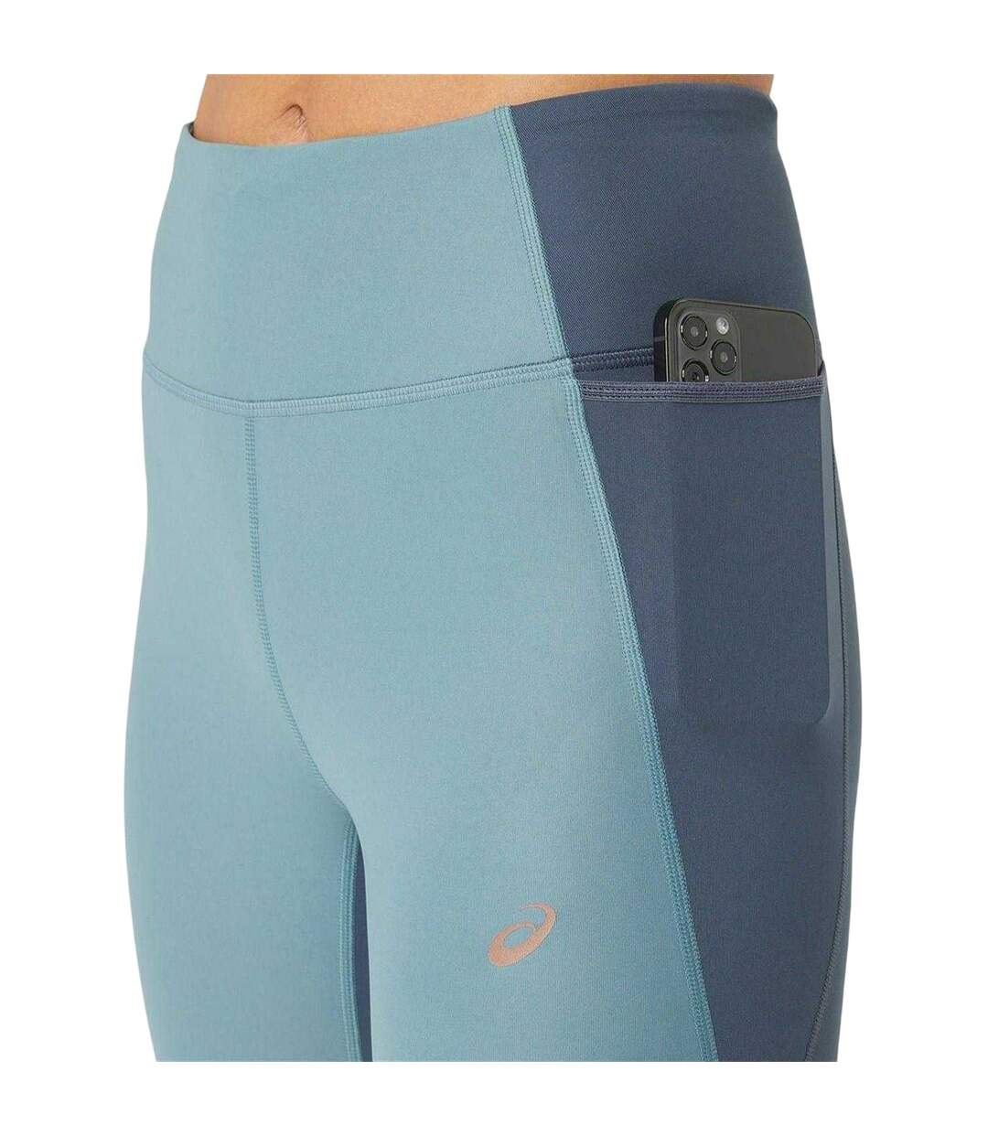 Legging Course À Pied Nagino Femme Bleu Sarcelle Asics-4