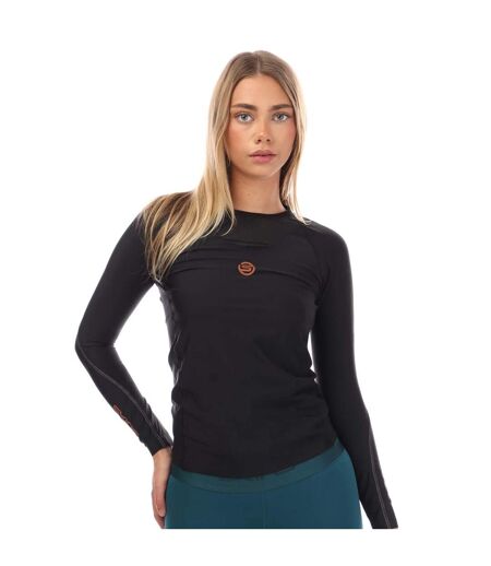 Womens/ladies Series-5 Long-sleeved Top Black Skins