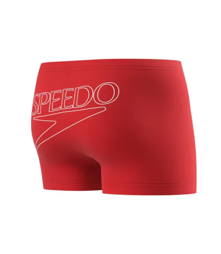 Mens Big Logo Endurance+ Swim Shorts Red Speedo