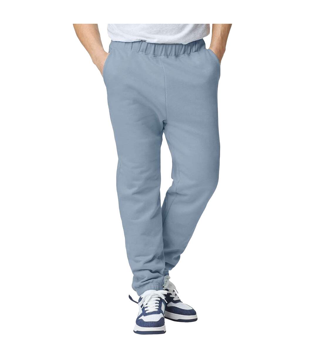 Mens Softstyle Midweight Sweatpants Stone Blue Gildan-4