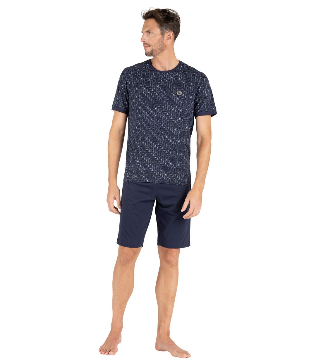 Pyjama court col rond homme SmileyWorld® I Eminence-5