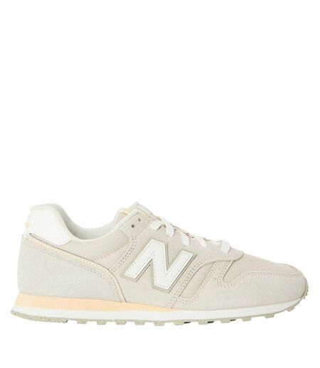 Womens/ladies 373 Suede Cushioned Trainers Off White New Balance