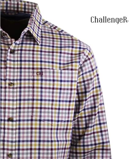 CHALLENGER TINTIN1 - Chemise à carreaux en Coton gratté pour un confort thermique optimal