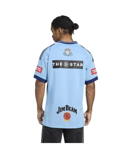 Maillot De Rugby Motif/style New South Wales Blues 2025/2026 Homme Bleu Ciel Bleu Marine Adidas