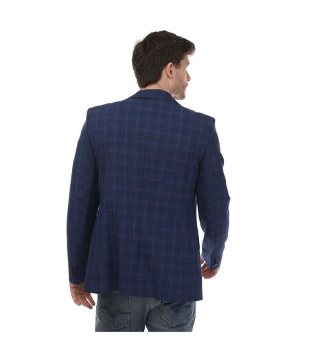 Mens apolloj wool slim blazer blue Ted Baker