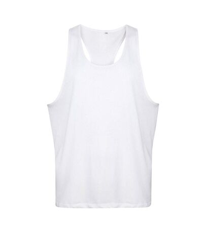 Tanx Mens Vest Sleeveless Vest Top / Muscle Vest (Pack of 2) (White) - UTRW6951