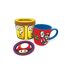 Super Mario Lets A Go Mario Mug And Coaster Set (Red/Yellow/Turquoise) (10.8cm x 13.2cm) - UTPM3501