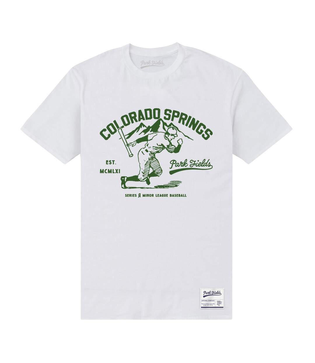 T-shirt adulte blanc Park Fields-1